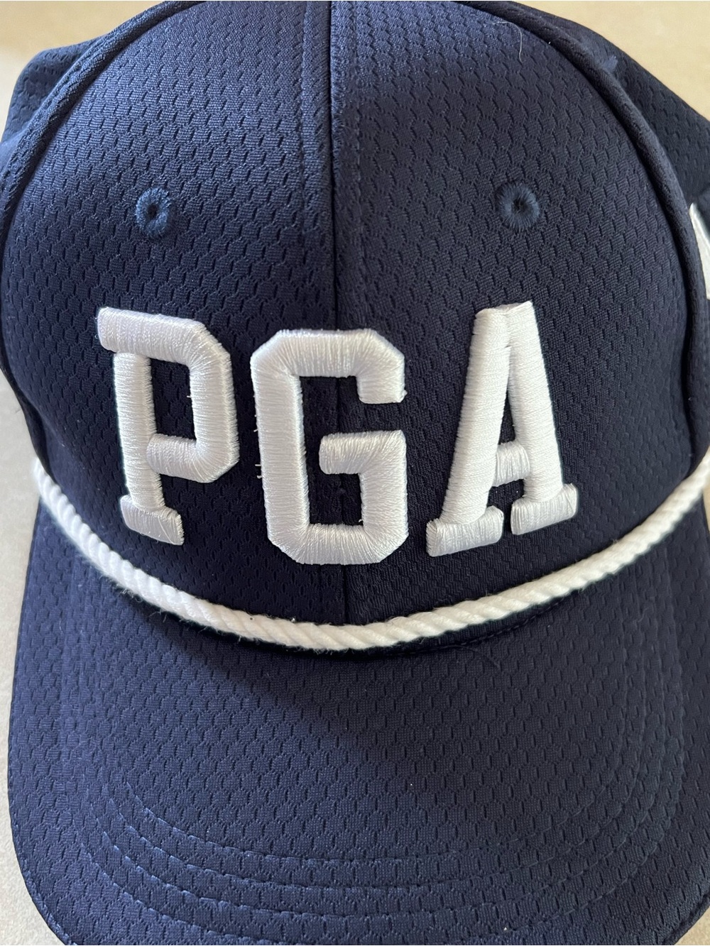 Navy and White Rope Baseball Cap